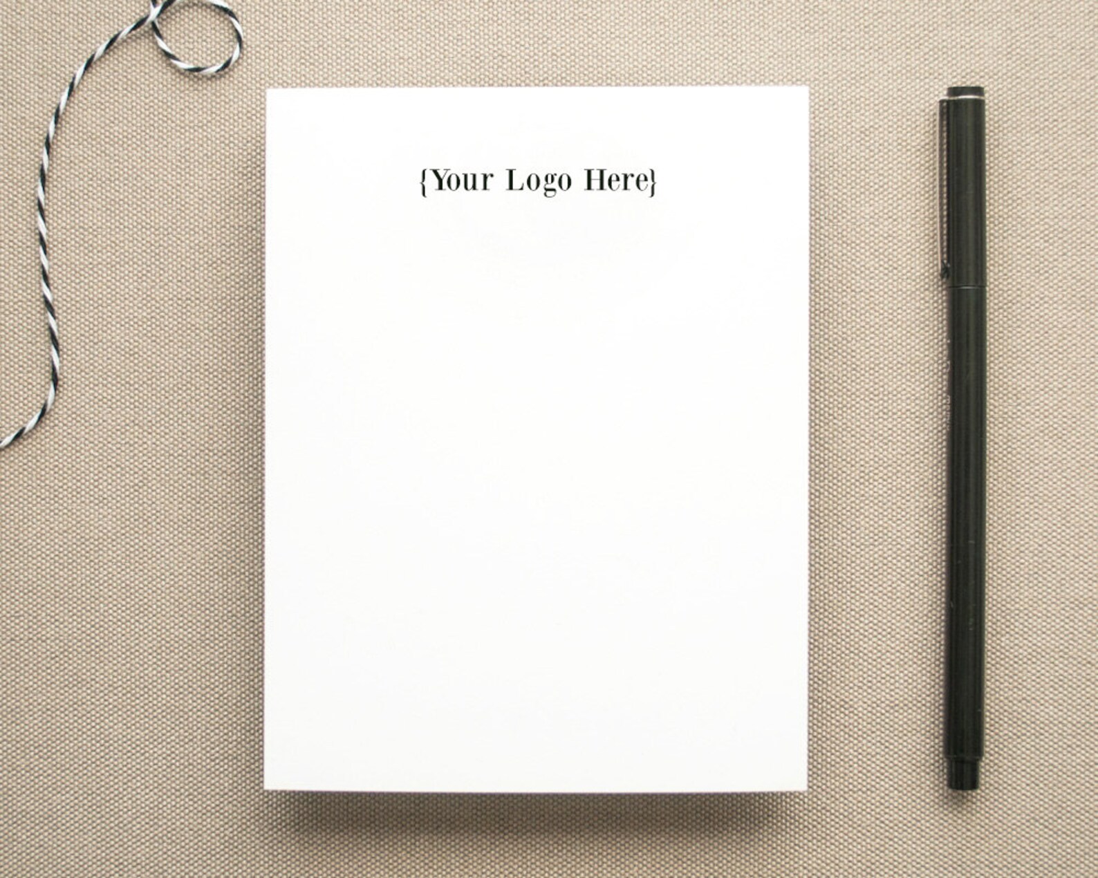 Custom Logo Notepad / Small Notepad With Your Logo / Business Etsy