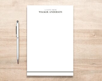 Personalized Large Notepad: Custom Name, Lined A9 Desk Pad