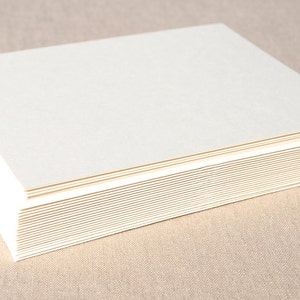 Blank Ivory Stationery Set with Matching Ivory Envelopes - Set of 20 Flat A2 Size Cards