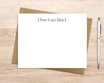 Custom Logo Notecard Set: Personalized Business Stationery