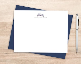 Custom Book Graphic Stationery Cards for Book Lovers and Teachers