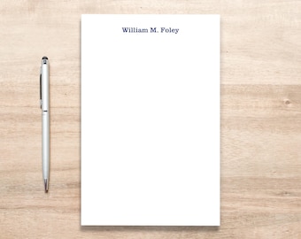 Personalized Notepad: Classic Design, Bold Name, Large Size