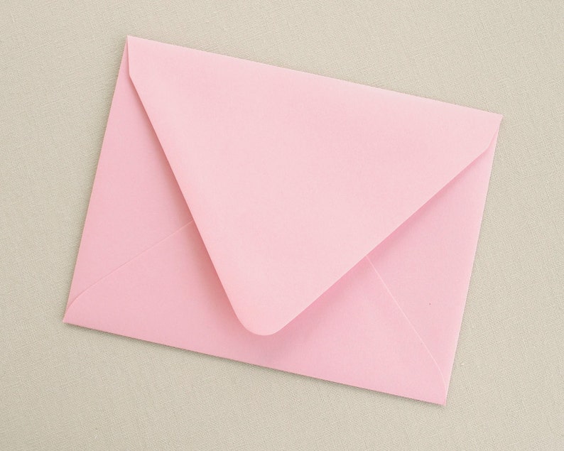 Light Pink Envelope Set - Etsy