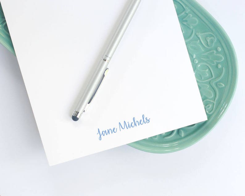Personalized Large Notepad / Notepad With Modern Script Name / Etsy