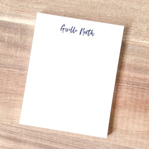 Personalized Notepad: Cursive Name, Modern Design