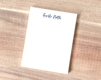 Personalized Notepad: Cursive Name, Modern Design
