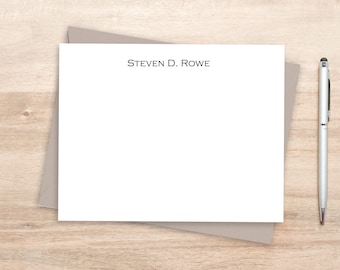 Personalized Stationery Cards: Custom Name Notecards