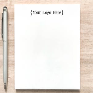 Custom Logo Notepad / Small Notepad with Your Logo / Business Logo Notepad