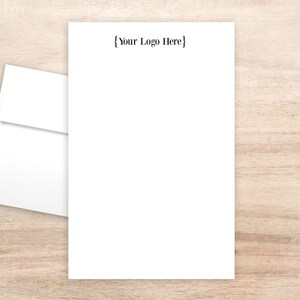 Custom Business Logo Stationery with Envelopes for Letter Writing