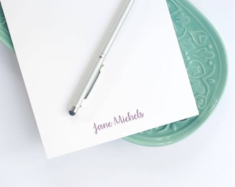 Personalized Large Notepad / Notepad with Modern Script Name / Customized Large Notepad / A9 Desk Pad / Half-Sheet Notepad with Name