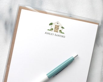 Personalized Letterhead with Envelopes for a Woman / Elegant Stationery Paper with Envelopes / Garden-themed Letter Writing Stationary Paper