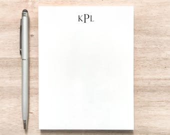 Personalized Monogrammed Notepad / Small Notepad with Monogram / Personal Notepad / Custom Notepad with Monogram / Memo Pad with Initials