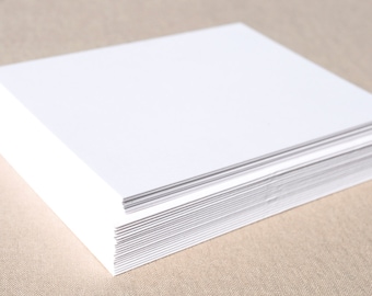 DIY Stationery Set in White - Set of 20 Flat A2 Size Cards and Envelopes