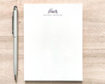 Personalized Notepad with Book Design / Small Notepad with Book Graphic / Custom Notepad for Book-Lover / Teacher Gift / Book-lover Gift