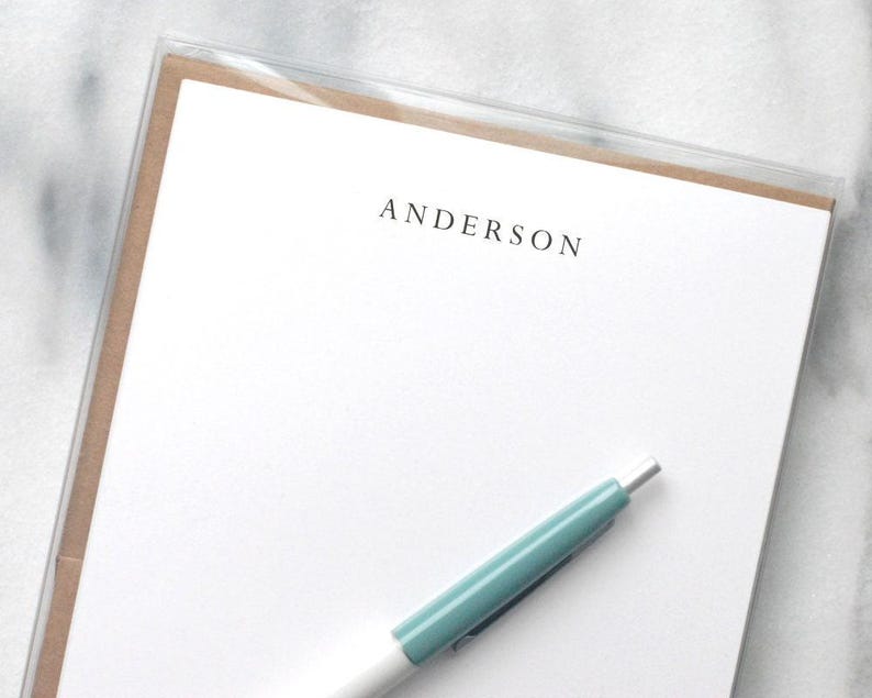 Personalized Stationery Paper Set: Custom Letterhead with Envelopes Bild 4