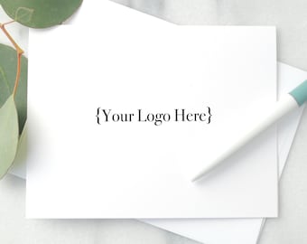 Personalized Folded Notecards: Logo Stationery for Businesses