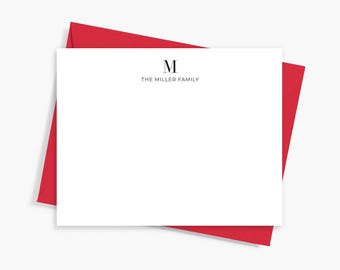 Custom Notecard Set: Personalized Family Stationery