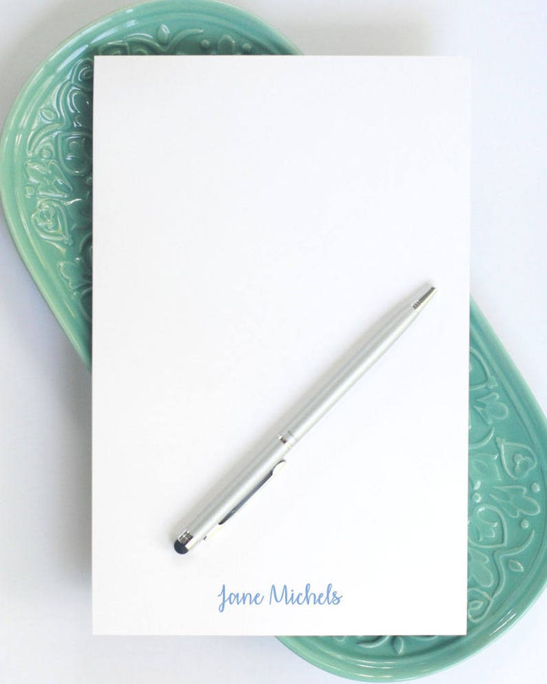 Personalized Large Notepad / Notepad With Modern Script Name / Etsy