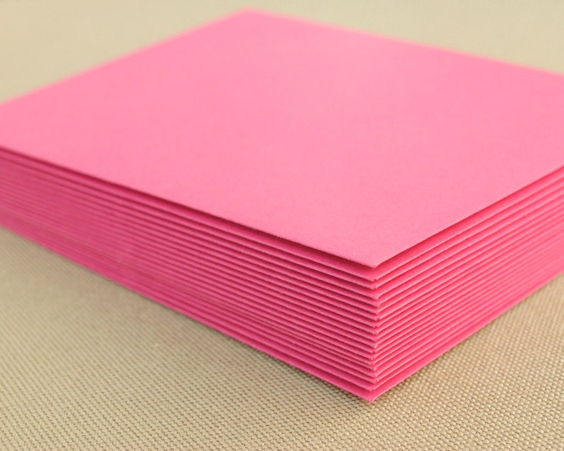 Hot Pink Envelope Set / Set of 20 Bright Pink Envelopes image 1