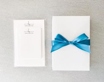 Personalized Notepad Set in Gift Box with Custom Design Including Name and Initials