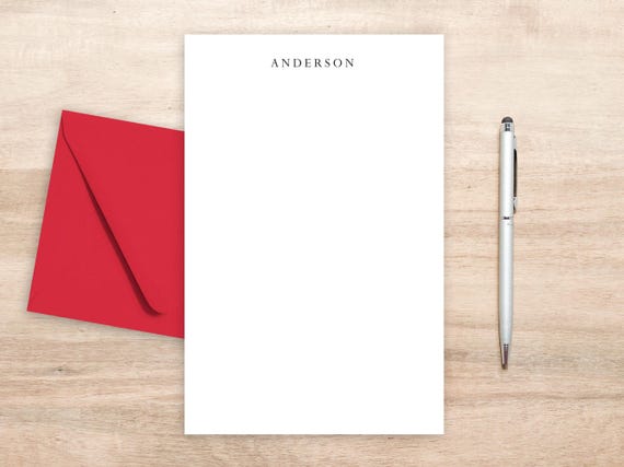 Personalized Stationery Paper Set: Custom Letterhead with Envelopes
