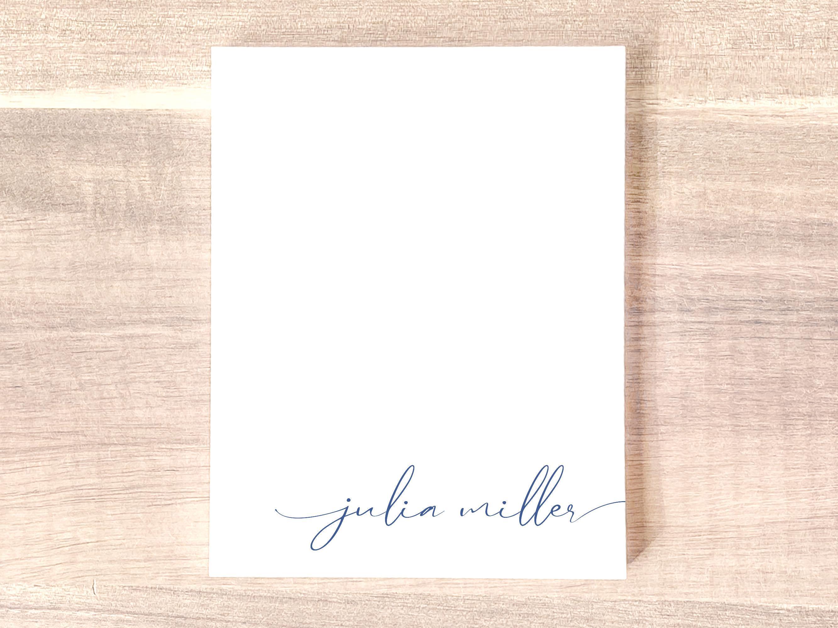Personalized Notepad with Name / Small Notepad with Script Name / Personal Note Pad / Custom Notepad / Feminine Notepad Gift for a Woman