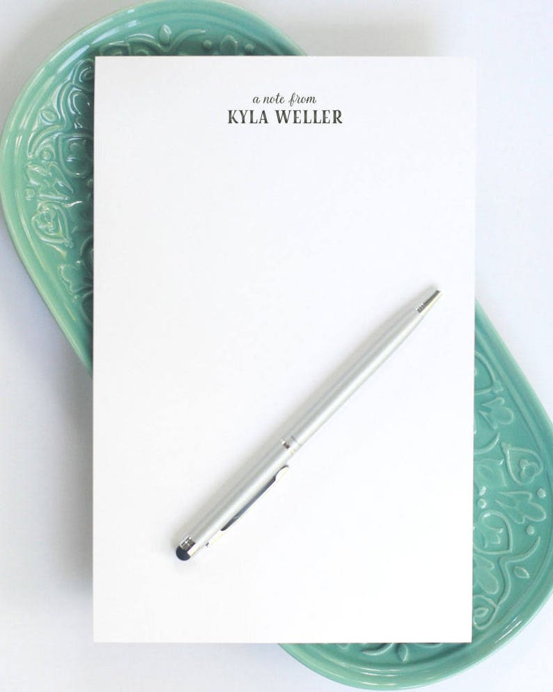 Personalized Large Notepad / Custom Notepad With Name / Custom Etsy