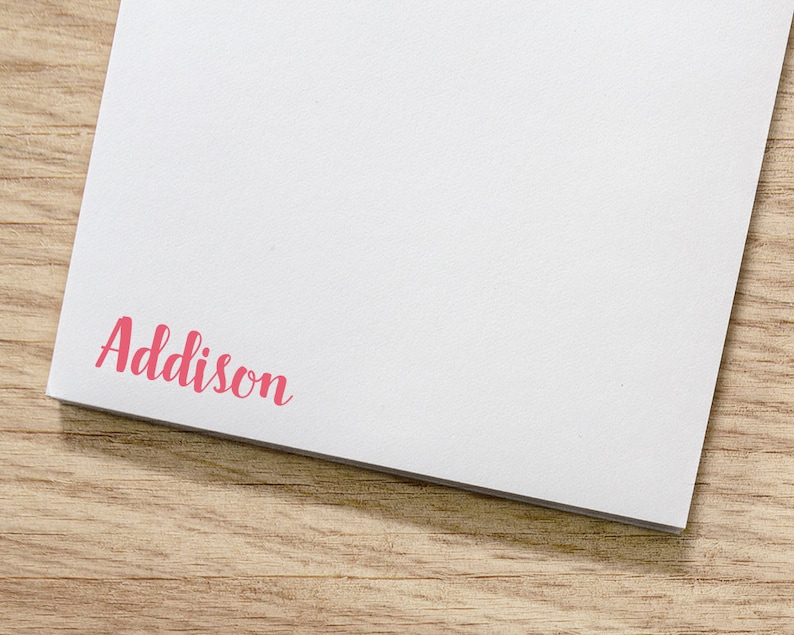 Personalized Notepad Set / Small and Large Notepads With Etsy