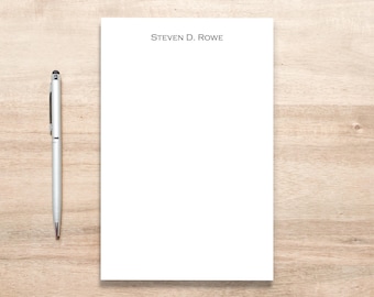 Personalized Notepad: Large Classic Design, All-Caps Name
