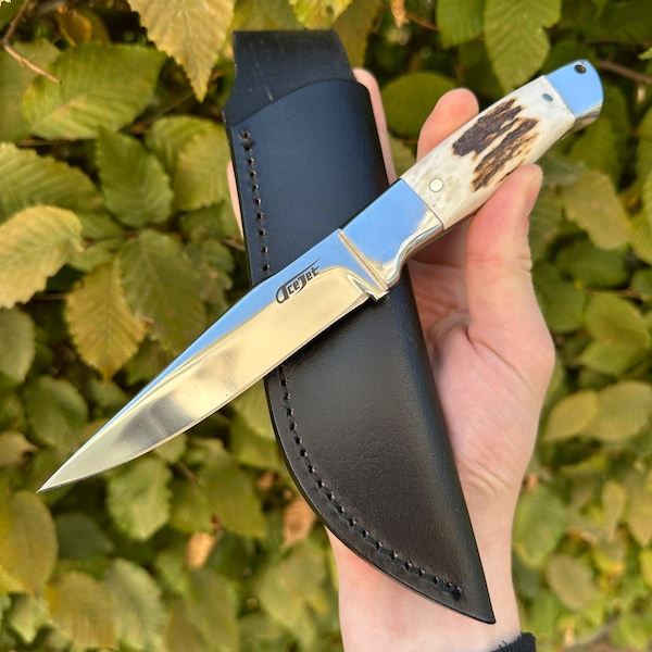 ACEJET McKinley 5" Antler - ELMAX Hunting Knife