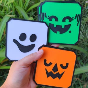 Halloween Bucket Coasters| Drinkware | Foodie Gift | Novelty Coasters | Unique Kitchen Decor | 3D Printed | Fast Food