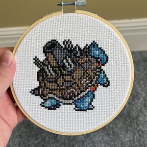GMax Blastoise Cross Stitch