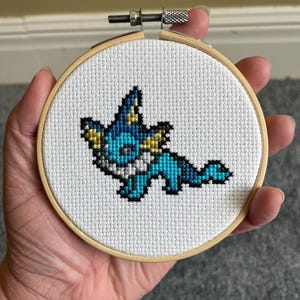 Vaporeon Cross Stitch