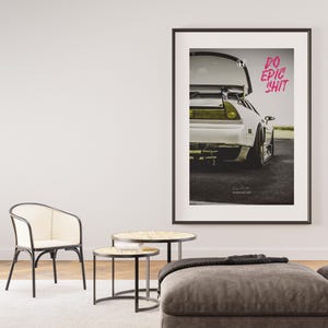 Digital Car Poster | Minimalist Honda NSX 1997 | Art Print | A3 Instant Download