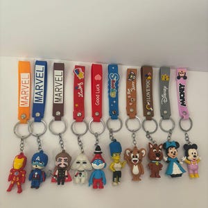 3D Cartoon Charakter Schlüsselanhänger - Anime & Animation inspirierter Schlüsselanhänger - Nette Geschenkidee
