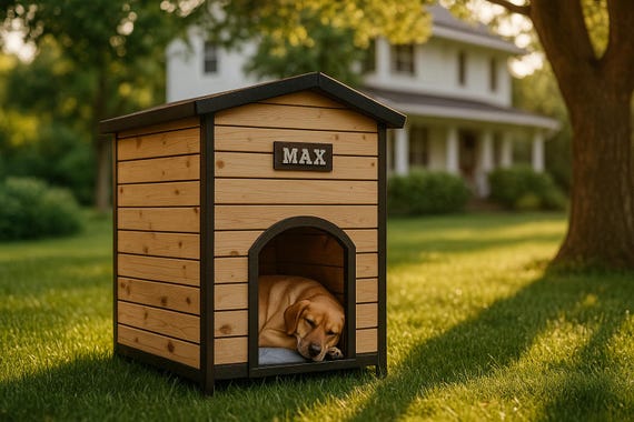 DIY木製犬小屋キット：小型犬からXXL犬まで対応の耐候性木製ペット
