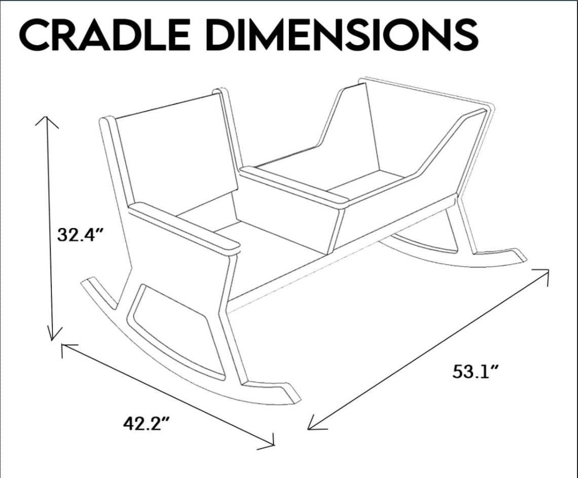 DIY Rocking Chair & Cradle Woodworking Plans | Mom and Baby Double ...