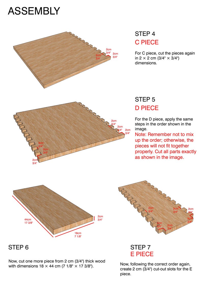 DIY Modern Wooden C Side Table Plans | Digital PDF Download - Etsy