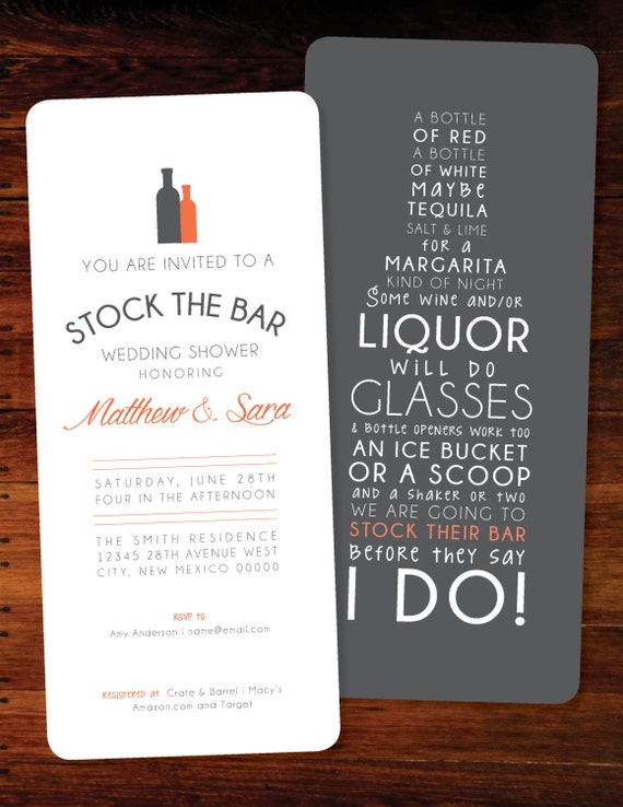 Stock The Bar Invitations - set of 20 Il_570xn