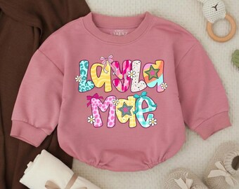 Personalized Baby Girl Romper, Custom Bubble Infant Outfit