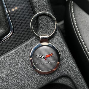 metal Keychain Chevrolet Impala Classic | Retro Style Custom Key Fob | Collector Gift for Men | Premium Metal Auto Keyring for Fans
