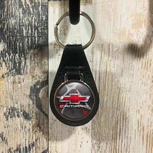 Chevrolet Malibu Keychain | Custom Engraved Car Key Fob with Leather Loop | Unique Gift for Sedan Owners | Stylish Chevy Accessory