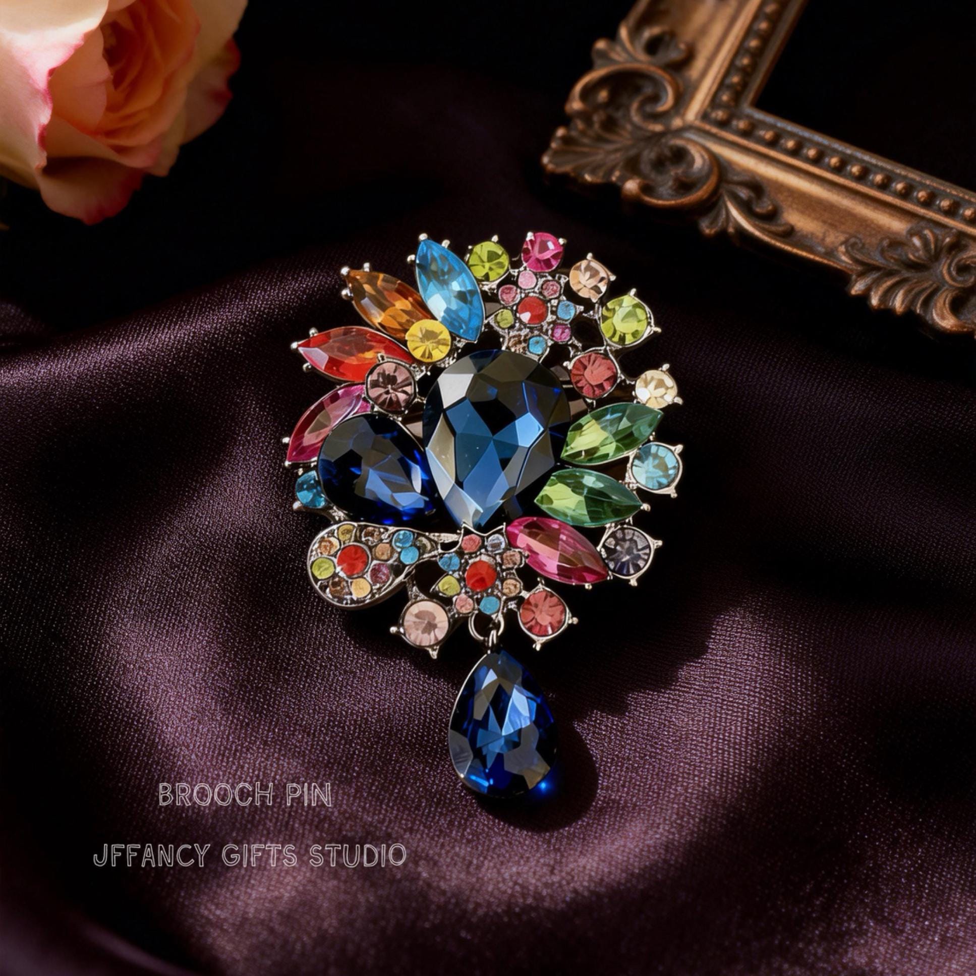 chinese dress ladies Art Nouveau Gold Lady Dress Pearl Stick Pin main image 0