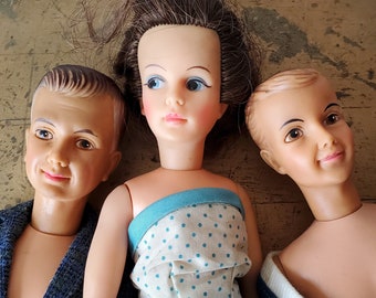 Vintage Tammy Doll Family, Vintage 1960's Tammy Doll Family, Tammy's Brother Ted, Tammy's Mom Doll, Tammy's Dad Doll, Tammy Doll Family