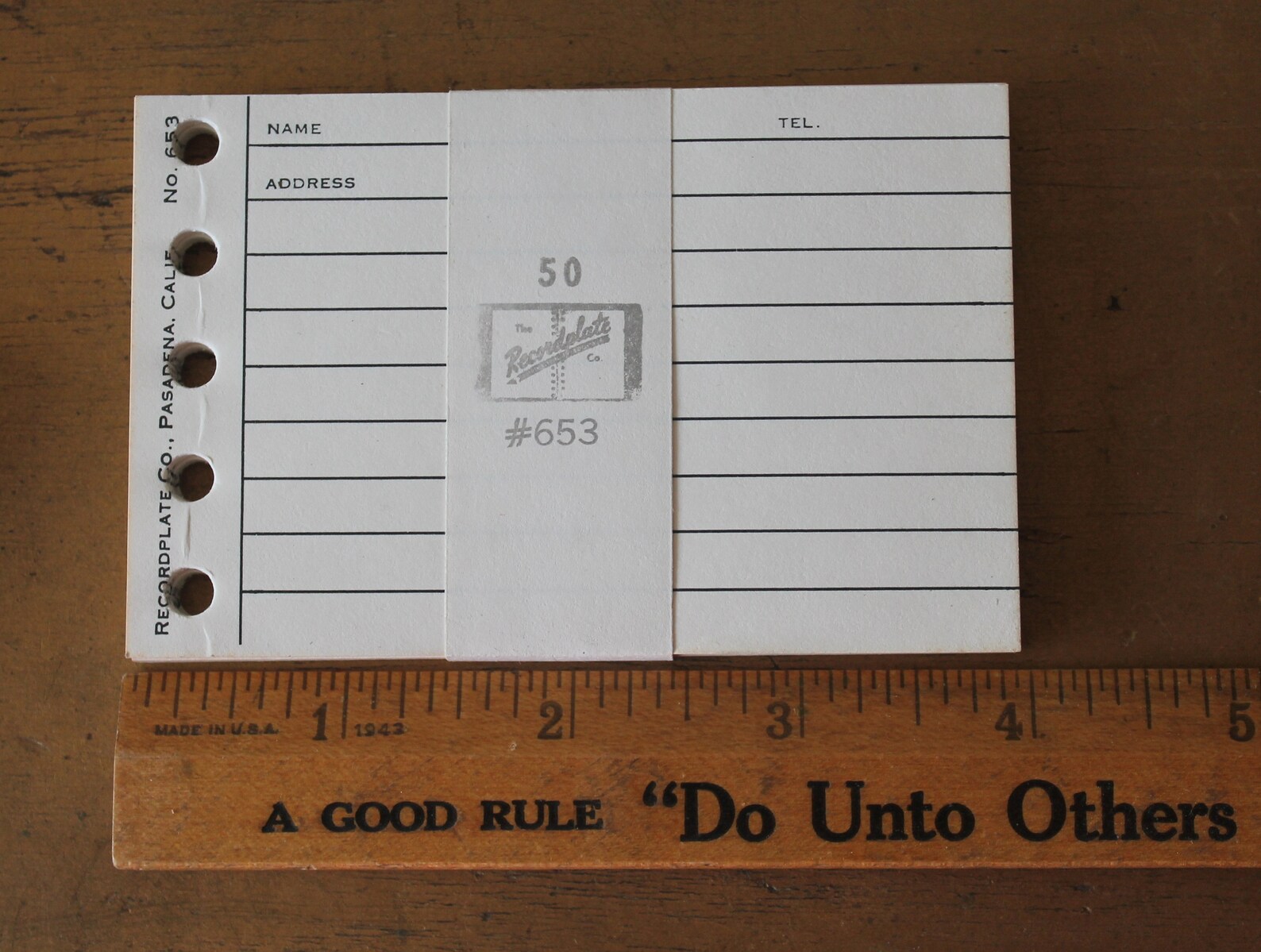 Vintage Recordplate Co. Office Address Book Paper Refills Etsy