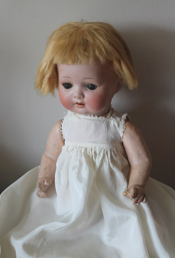 Antique Bisque Doll Marked H 1/2