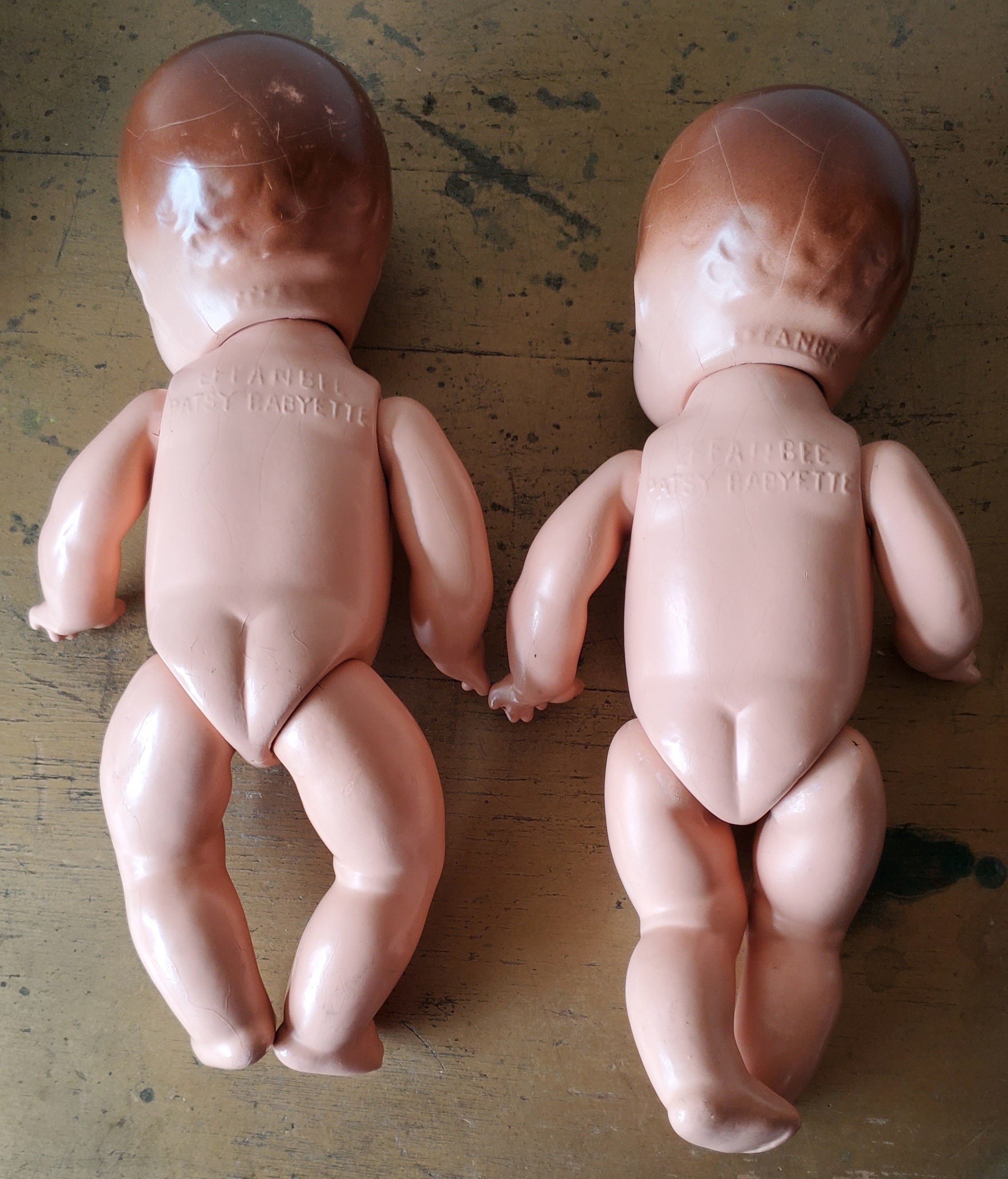 Vintage 1930's Effanbee Patsy Babyette Twin Dolls, 1930's Effanbee