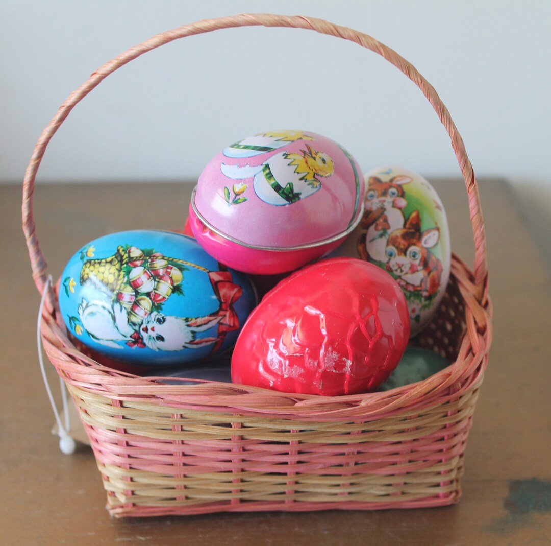 Vintage Easter Eggs Candy Containers, Vintage Easter Eggs, Vintage