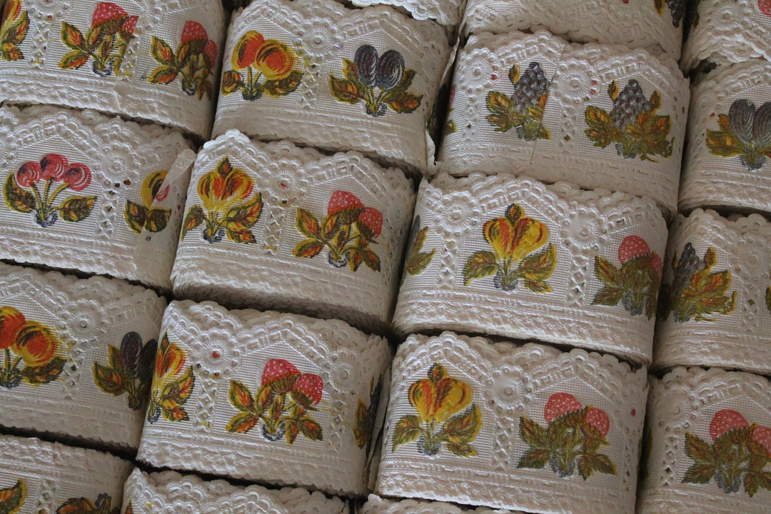 NOS Vintage German Paper Lace Shelf Edging, Vintage Paper Lace, Paper