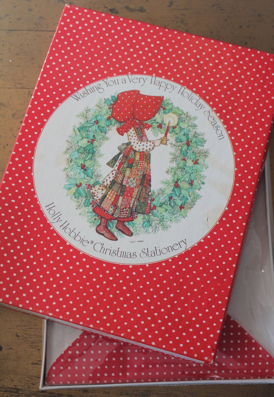Vintage Holly Hobbie Christmas Stationery Set Vintage Holly Etsy